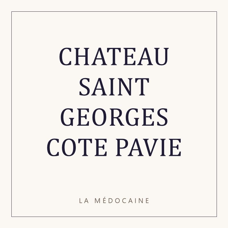 CHATEAU SAINT GEORGES COTE PAVIE